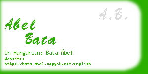 abel bata business card